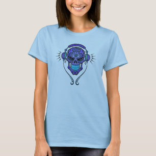 DJ Sugar Skull – Deep Blue T-Shirt