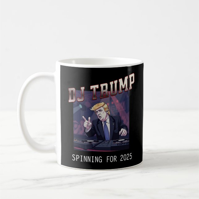 DJ Trump on the Turntables Mug (Left)