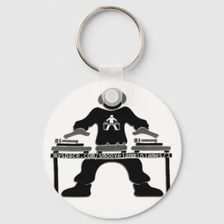 DJ_tshirtUPLOAD, myspace.com/smoovejamminjames73 Keychain