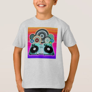 DJ Turntable Circles T-Shirt