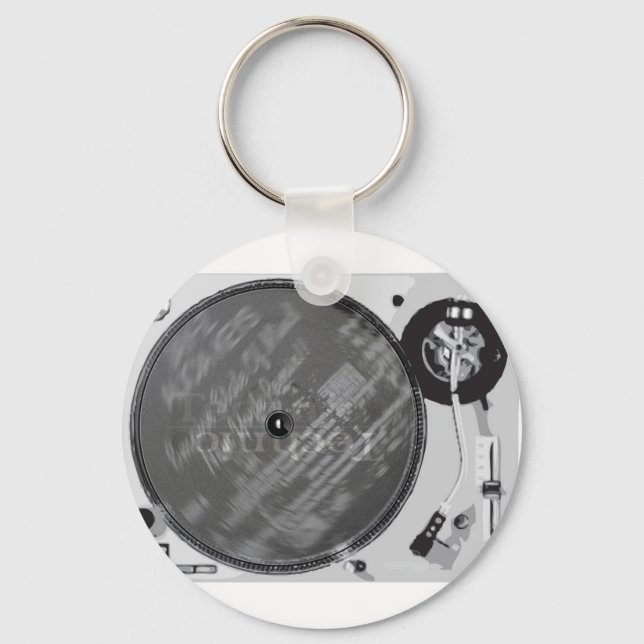 DJ Turntable Keychain (Front)