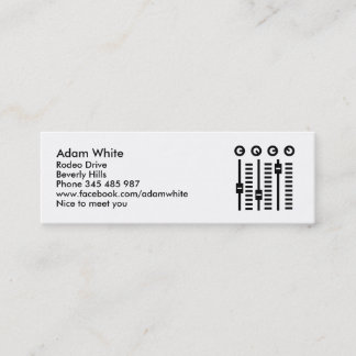 DJ Turntable Mini Business Card