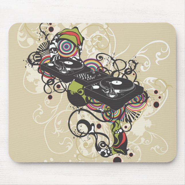 DJ turntable Mousepad (Front)