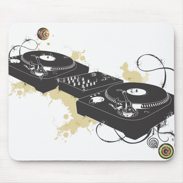 DJ turntable Mousepad (Front)