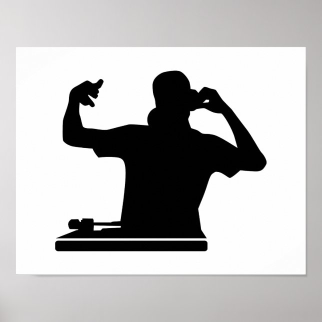 DJ Turntables club music Poster (Front)