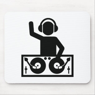 DJ Turntables Mouse Pad