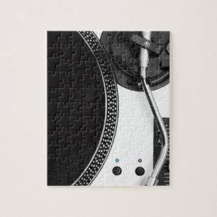 dj vinyl turntable close up design jigsaw puzzle