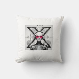 DJ Xray Chest X-Ray Art Design Throw Pillow