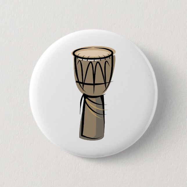 djembe drum 2 inch round button (Front)