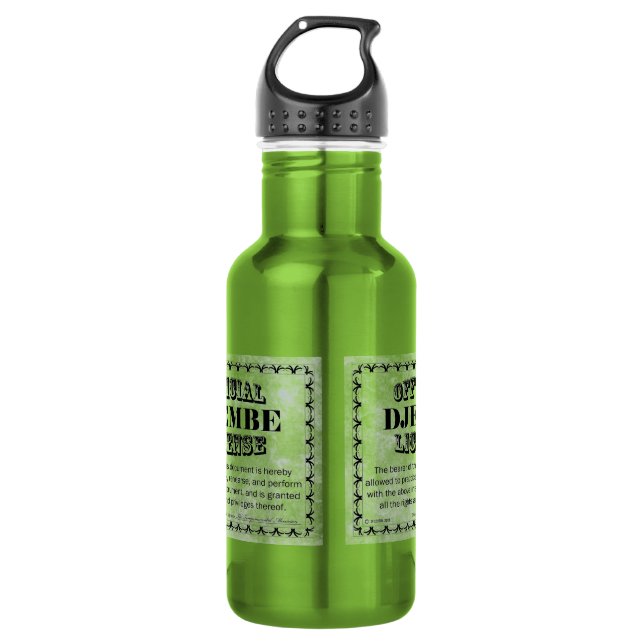 Djembe License 532 Ml Water Bottle (Front)