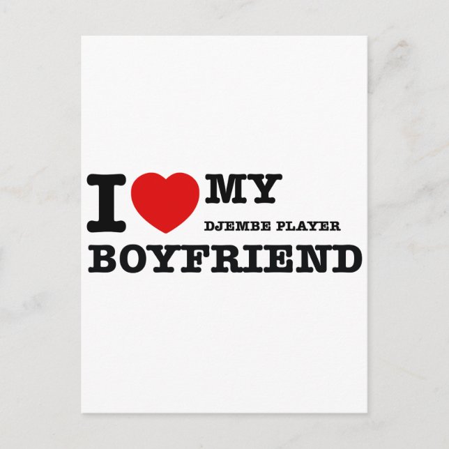 Djembe Player Boyfriend Designs Postcard (Front)