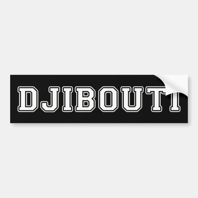 Djibouti Bumper Sticker (Front)