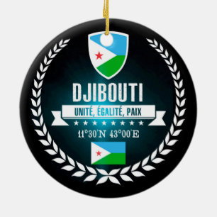 Djibouti Ceramic Ornament