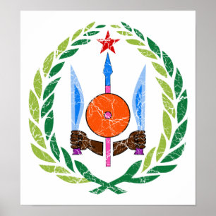 Djibouti Coat Of Arms Poster