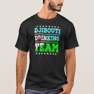 Djibouti Drinking Team Djibouti Flag Drinking T-Shirt