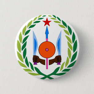 djibouti emblem 2 inch round button