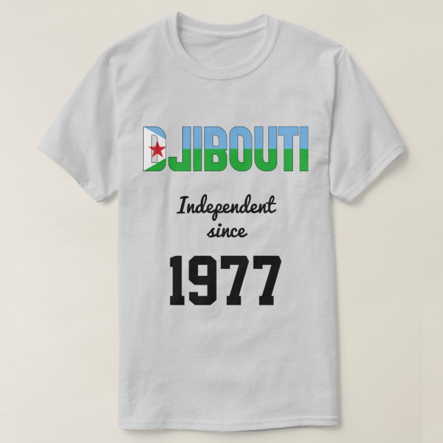 Djibouti Fête de l'indépendance du drapeau T-shirt (Design devant)