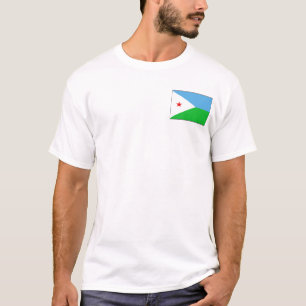 Djibouti Flag and Map T-Shirt