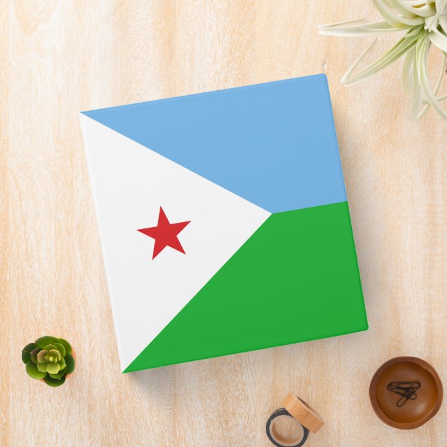 Djibouti flag binder (In Situ)