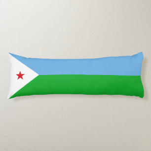 Djibouti flag body pillow