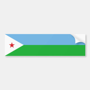 Djibouti Flag Bumper Sticker