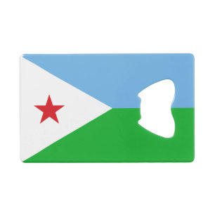 Djibouti Flag Credit Card Bottle Opener