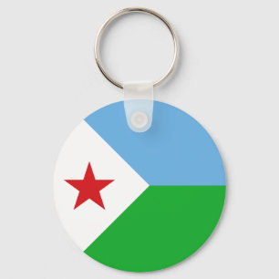 Djibouti Flag Keychain