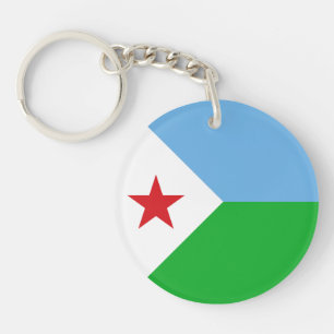 Djibouti Flag Keychain