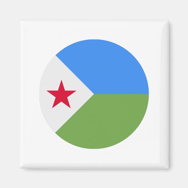 Djibouti Flag Magnet (Front)