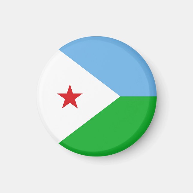 Djibouti flag magnet (Front)