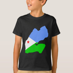 Djibouti flag map T-Shirt