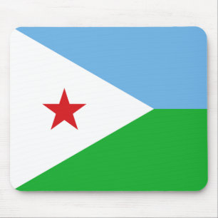 Djibouti Flag Mouse Pad