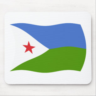 Djibouti Flag Mousepad