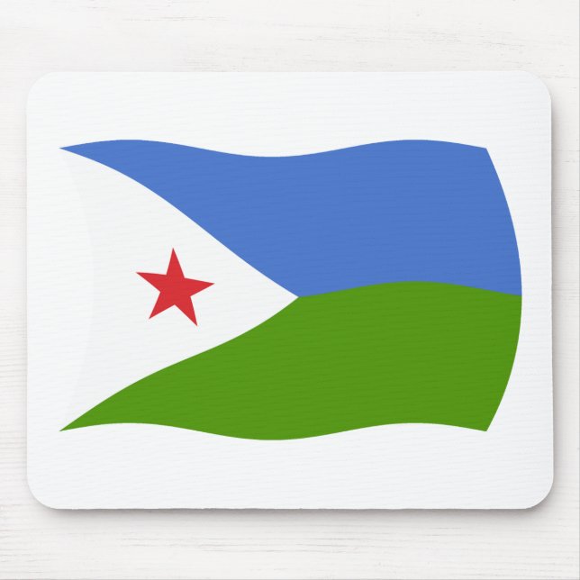 Djibouti Flag Mousepad (Front)