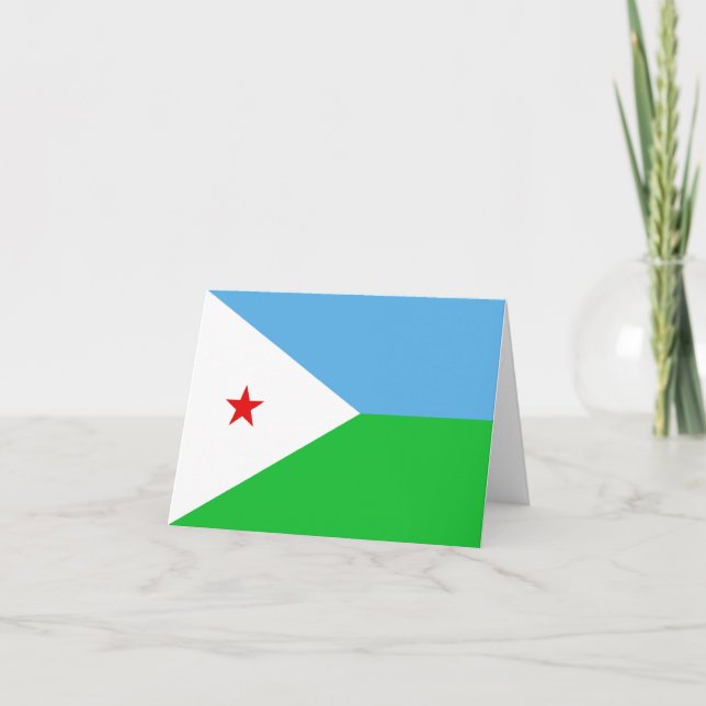 Djibouti Flag Notecard (Front)