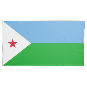 Djibouti flag pillowcase