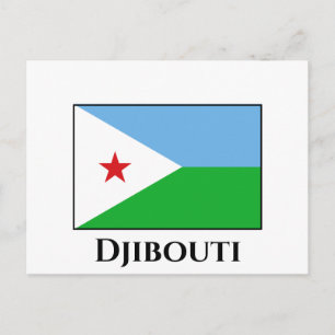Djibouti Flag Postcard