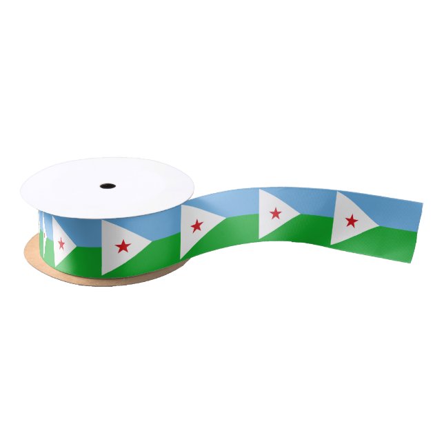 Djibouti Flag Satin Ribbon (Spool)