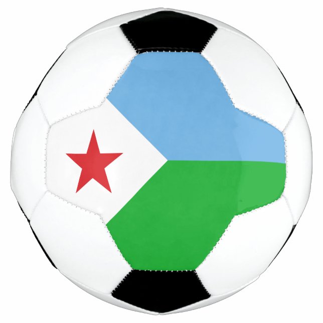 Djibouti Flag Soccer Ball (Front)