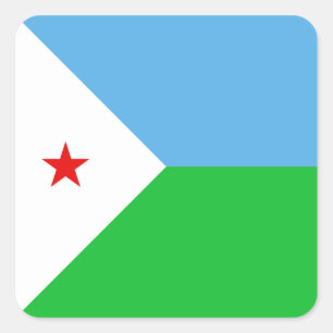 Djibouti Flag Sticker