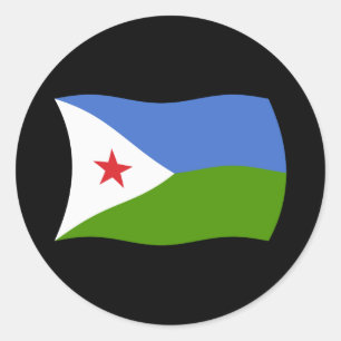 Djibouti Flag Sticker