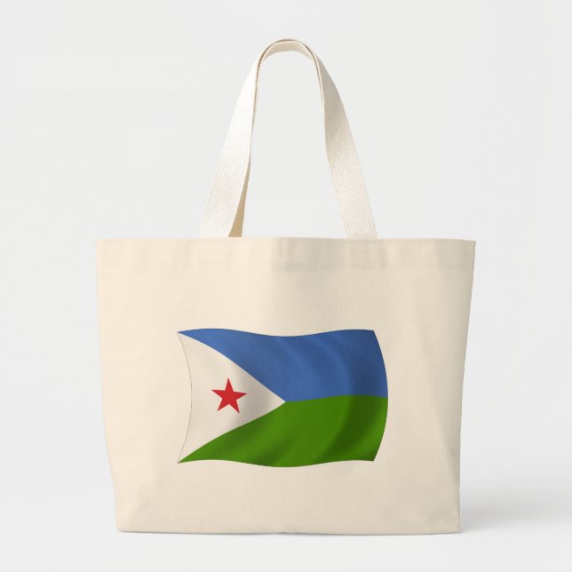 Djibouti Flag Tote Bag (Front)