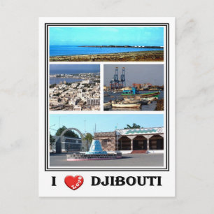 Djibouti - I Love - Postcard
