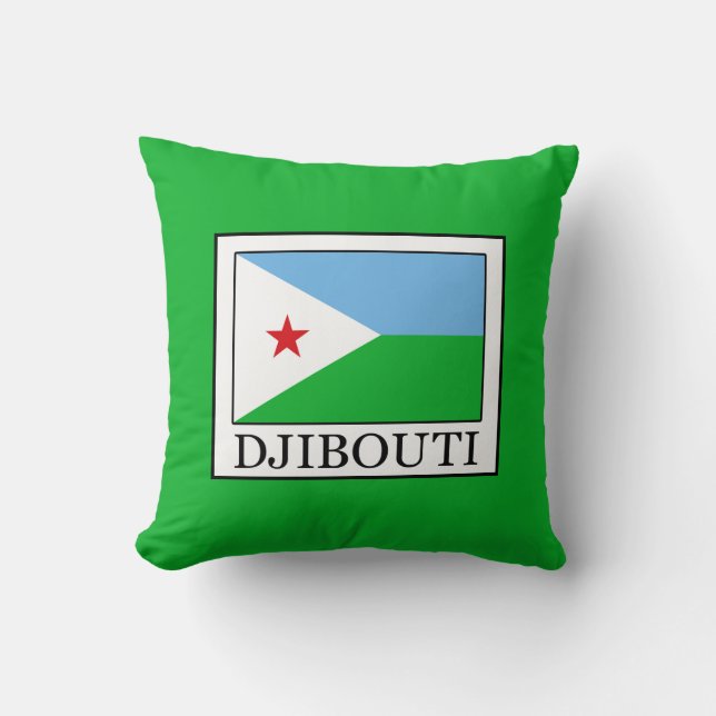Djibouti Throw Pillow (Front)