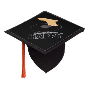 DJing Makes Me Happy Graduation Cap Topper