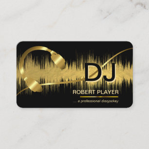 DJs Deejay Professional Music Head Band Business Card