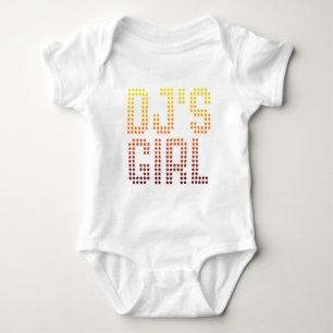 DJs Girl - Disc Jockey Girlfriend wife DJing Music Baby Bodysuit