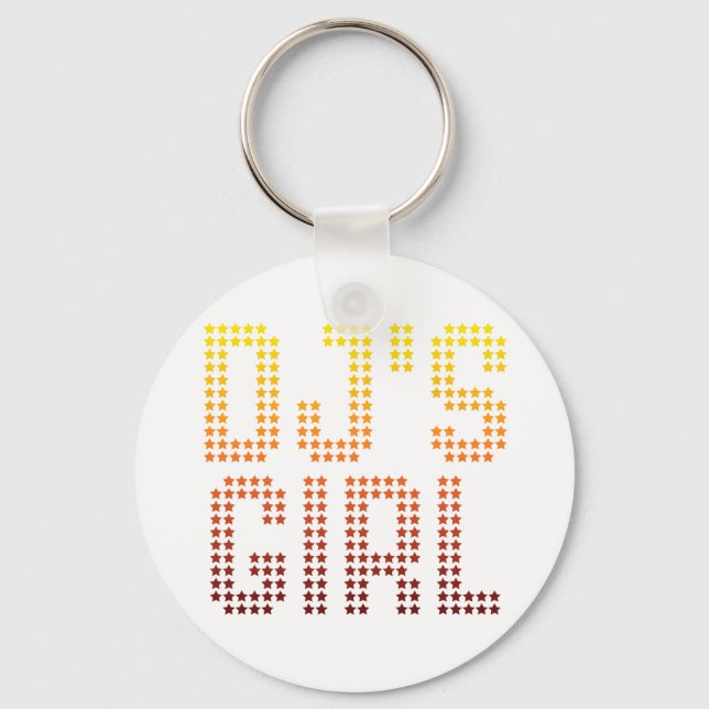 DJs Girl Keychain (Front)