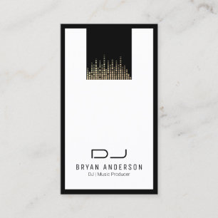 Djs Professional Music Business Card