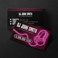 Djs Singer Songwriter Headphone Neon Music Produce